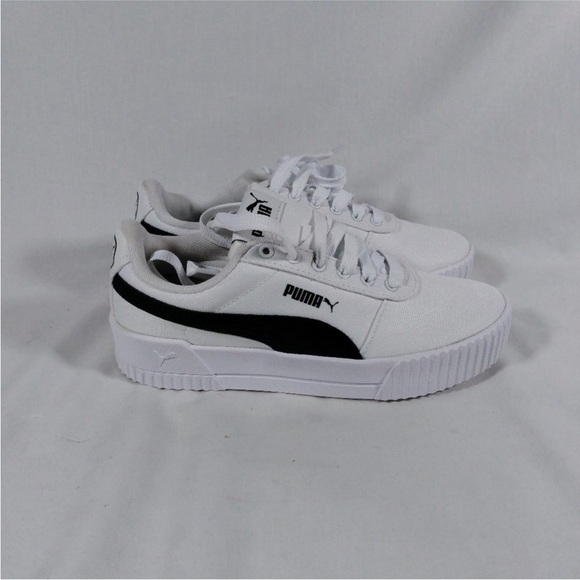 Puma Carina CV Soft Foam Sneakers - White & Black - Women's - Picture 2 of 5